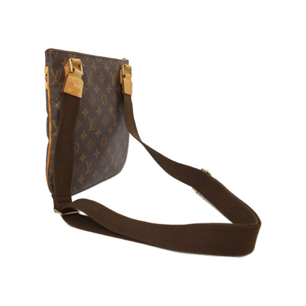 Louis Vuitton Bosphore Shoulder Monogram Brown Bag Pochette Leather